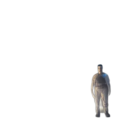 robot, creature, staff, jacket, concept art, 3d render, pixel art, vaporwave transparent PNG cut-out