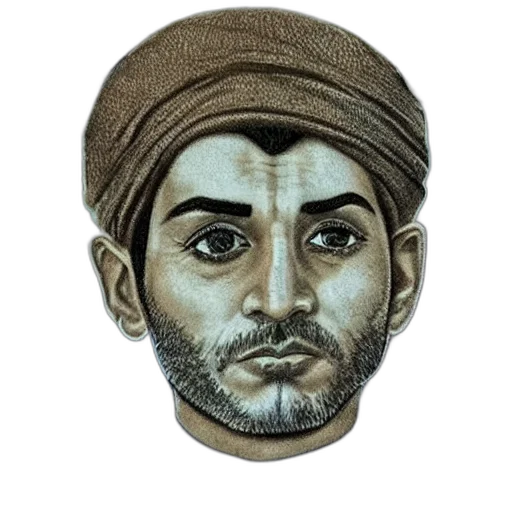 face, mask, staff, crown, photorealistic, pencil sketch, cartoon, oil painting transparent PNG cut-out