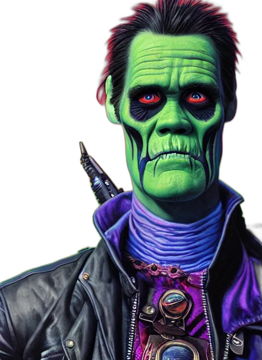 jacket, comic book art, concept art, cyberpunk transparent PNG cut-out