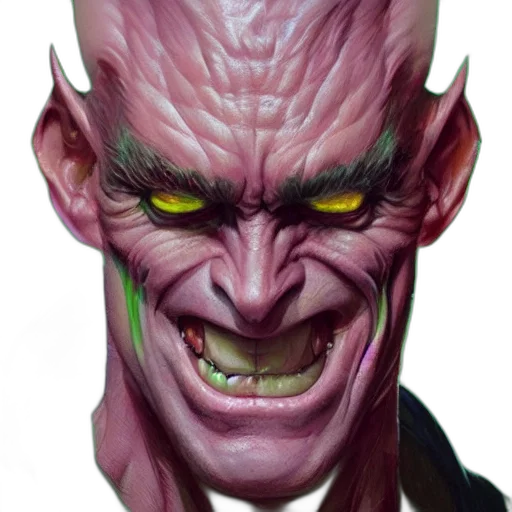 face, creature, mask, staff transparent PNG cut-out