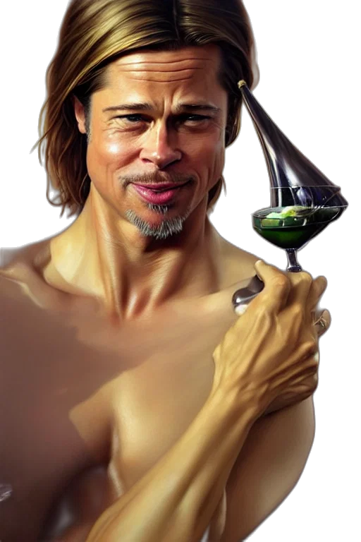 weapon, hair, bottle, sword, photorealistic, concept art, fantasy art, comic book art transparent PNG cut-out