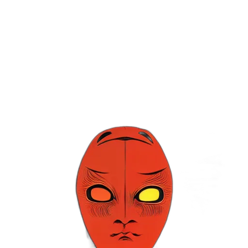 mask, face, robot, creature transparent PNG cut-out