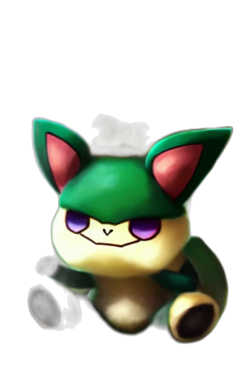 staff, hat, creature, animal transparent PNG cut-out