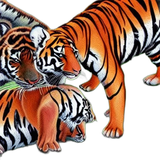 animal, photorealistic, concept art, 3d render transparent PNG cut-out