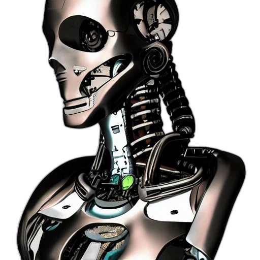 robot, mask, face, cyberpunk transparent PNG cut-out