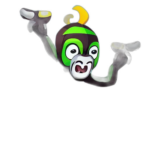 mask, staff, creature, crown, concept art, 3d render, fantasy art, cartoon transparent PNG cut-out