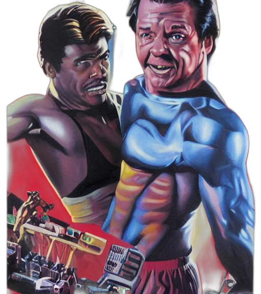comic book art, concept art, retro, commodore, box, art, keith, david transparent PNG cut-out