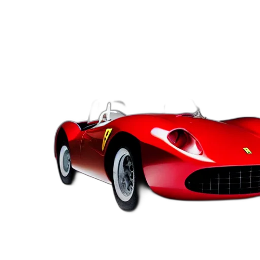 car, animal, 3d render, photorealistic, concept art, ferrari, testa, rossa transparent PNG cut-out