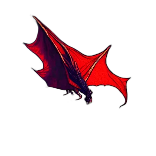 dragon, staff, umbrella, weapon, fantasy art, pixel art, concept art, 3d render transparent PNG cut-out