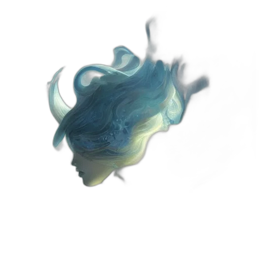 hair, dragon, mask, creature transparent PNG cut-out