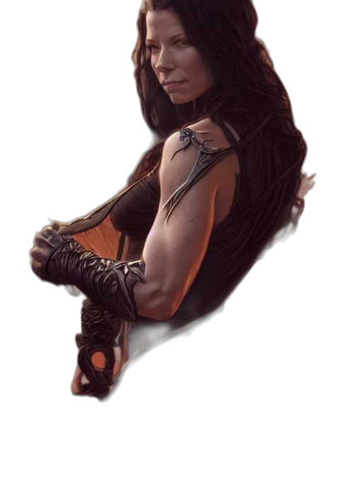 hair, fantasy art, concept art, comic book art, pixel art, dark, evangeline, lilly transparent PNG cut-out