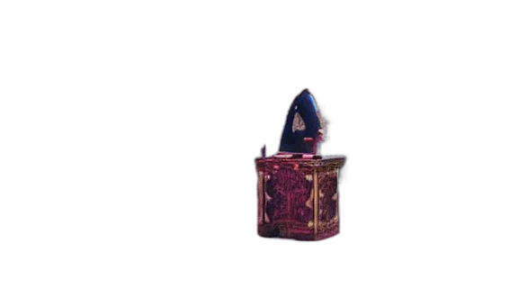 crown, hat, shoes, furniture, 3d render, concept art, photorealistic, fire transparent PNG cut-out