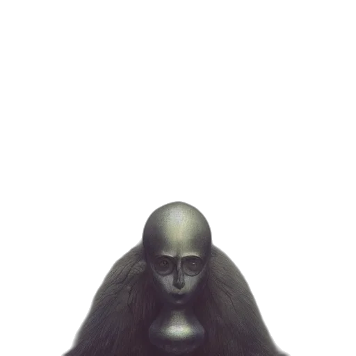mask, hair, creature, face transparent PNG cut-out