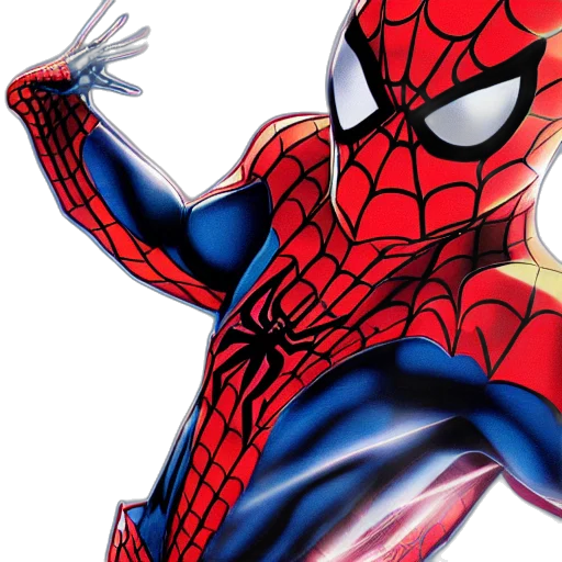 mask, animal, comic book art, concept art, 3d render, cartoon, anime, spiderman transparent PNG cut-out