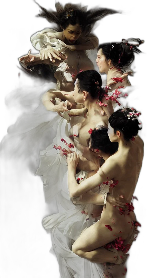 dress, photorealistic, oil painting, concept art transparent PNG cut-out