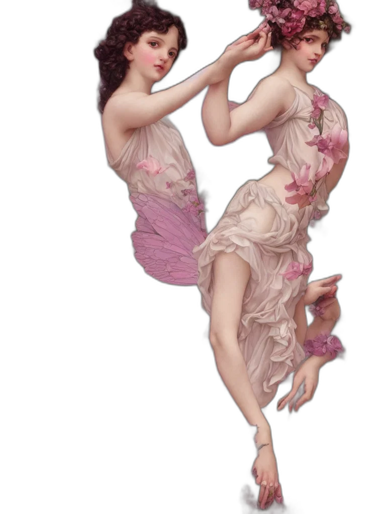 dress, concept art, fantasy art, photorealistic, 3d render, underwater, one, pink transparent PNG cut-out