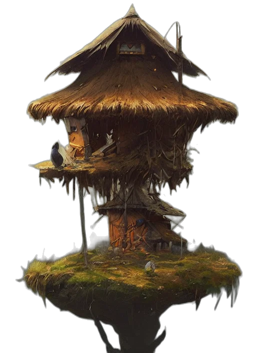 building, staff, hat, tree transparent PNG cut-out