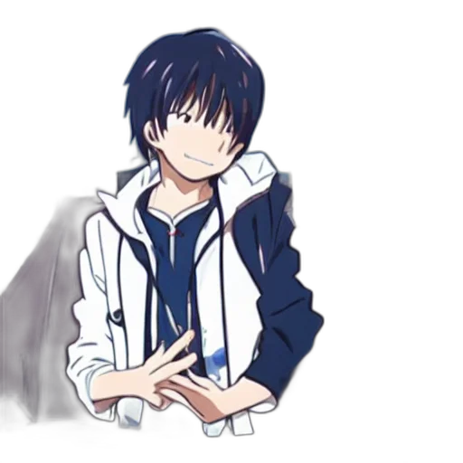 jacket, staff, creature, anime transparent PNG cut-out