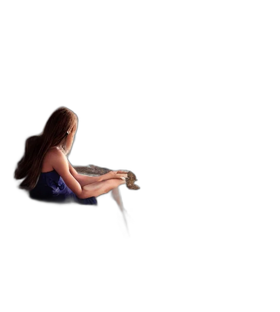 hair, dress, creature, sword, pixel art, concept art, fantasy art, photorealistic transparent PNG cut-out