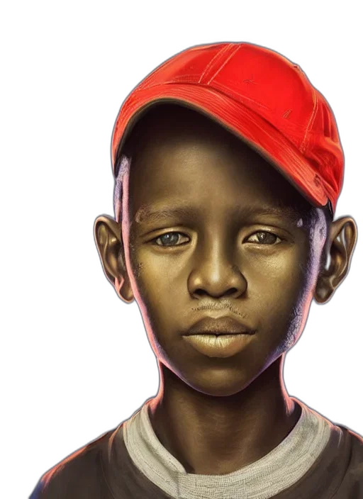 face, photorealistic, concept art, oil painting, watercolor, red, colourful, vfx transparent PNG cut-out