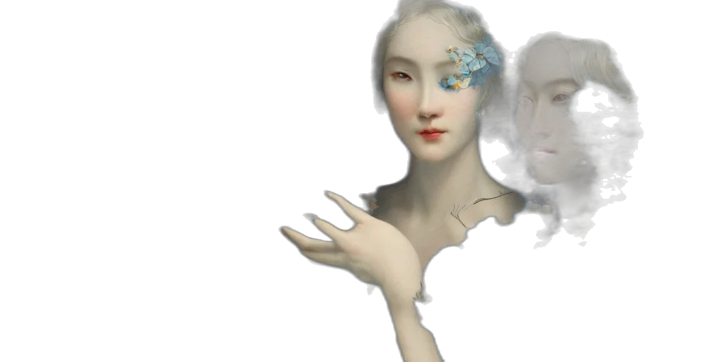 mask, face, robot, jewelry, 3d render, photorealistic, concept art, fantasy art transparent PNG cut-out