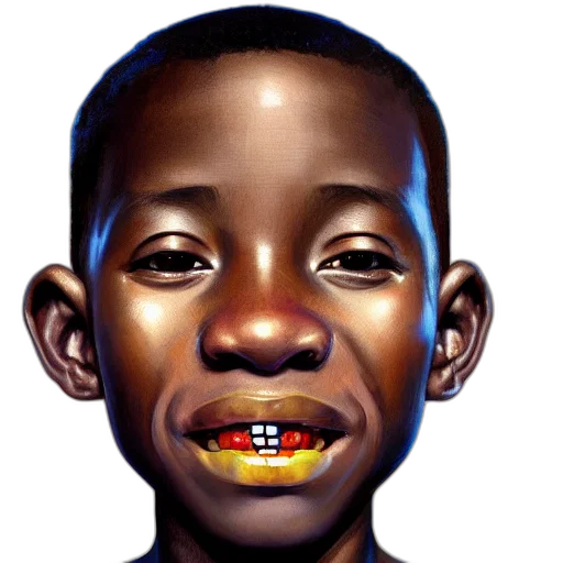 face, photorealistic, concept art, cartoon, oil painting, colourful, upper, half transparent PNG cut-out
