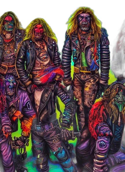 jacket, mask, staff, creature transparent PNG cut-out