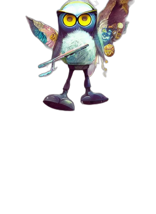 staff, jacket, creature, weapon, concept art, 3d render, fantasy art, pixel art transparent PNG cut-out