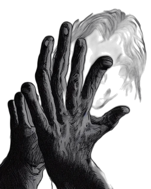 mask, face, hair, creature transparent PNG cut-out