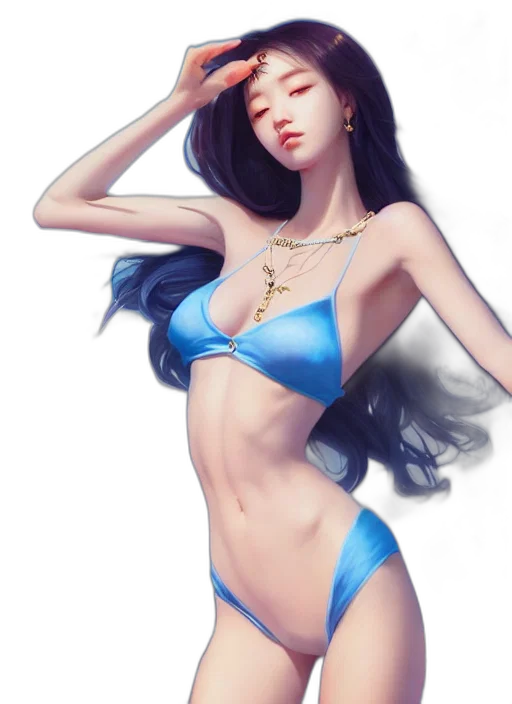 jewelry, fantasy art, photorealistic, concept art, oil painting, underwater, beach, blue transparent PNG cut-out
