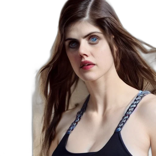 hair, dress, face, creature transparent PNG cut-out