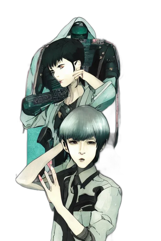 staff, jacket, umbrella, weapon transparent PNG cut-out
