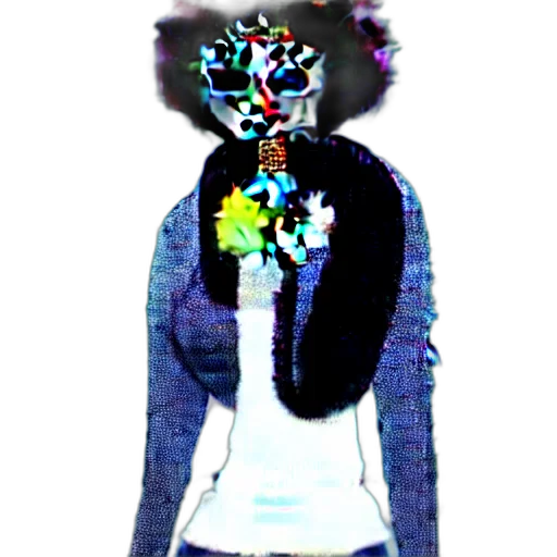 mask, jacket, robot, creature transparent PNG cut-out