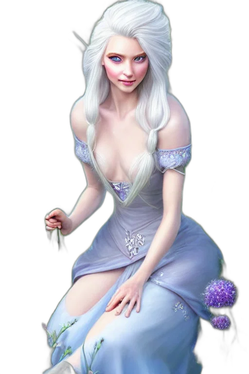dress, jewelry, staff, crown transparent PNG cut-out