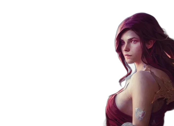 face, dress, fantasy art, concept art transparent PNG cut-out