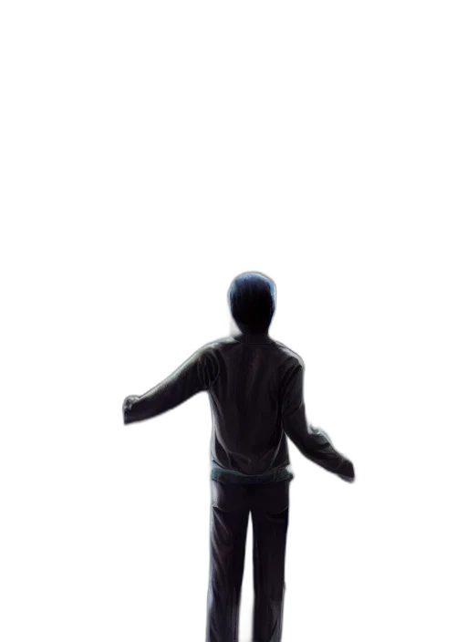 jacket, staff, robot, creature, 3d render, concept art, pixel art, photorealistic transparent PNG cut-out