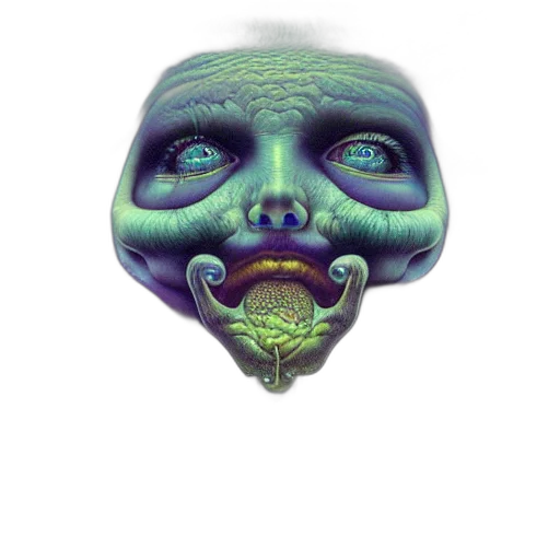 mask, face, creature, staff transparent PNG cut-out