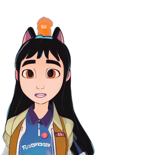 jacket, staff, 3d render, cartoon transparent PNG cut-out