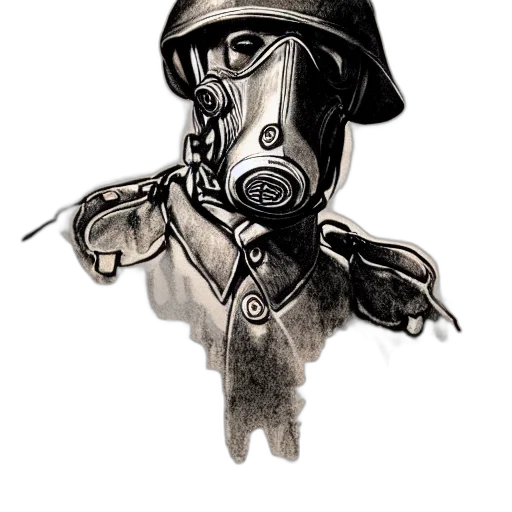 mask, face, jacket, weapon transparent PNG cut-out