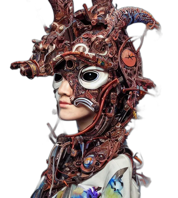 robot, mask, face, crown transparent PNG cut-out
