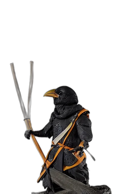 staff, animal, jacket, weapon transparent PNG cut-out