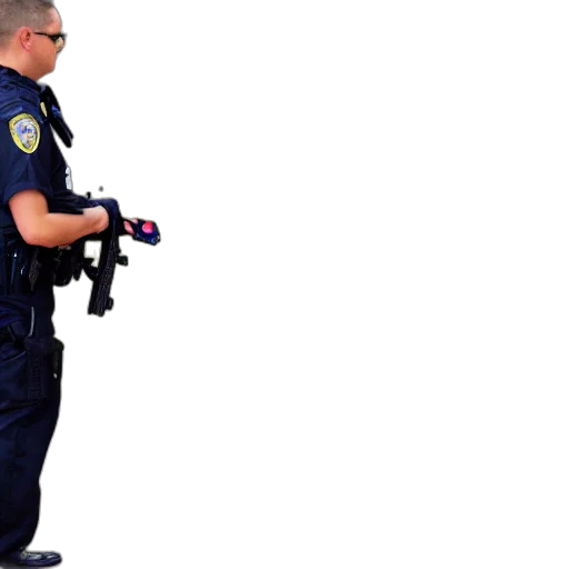 staff, weapon, jacket, police transparent PNG cut-out