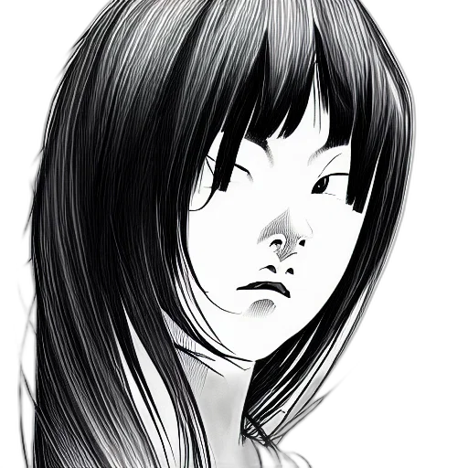 face, hair, mask, creature transparent PNG cut-out