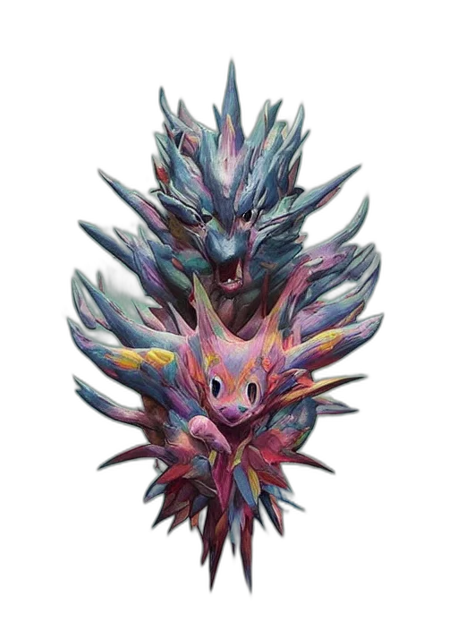 dragon, creature, mask, animal transparent PNG cut-out