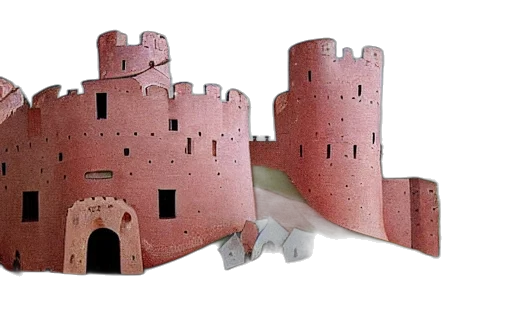 building, crown, 3d render, concept art transparent PNG cut-out