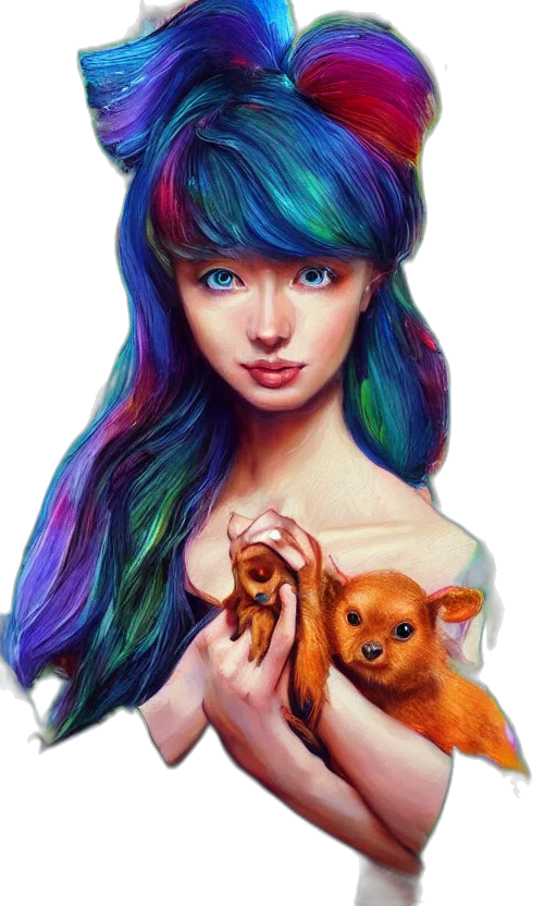 animal, creature, hair, face transparent PNG cut-out