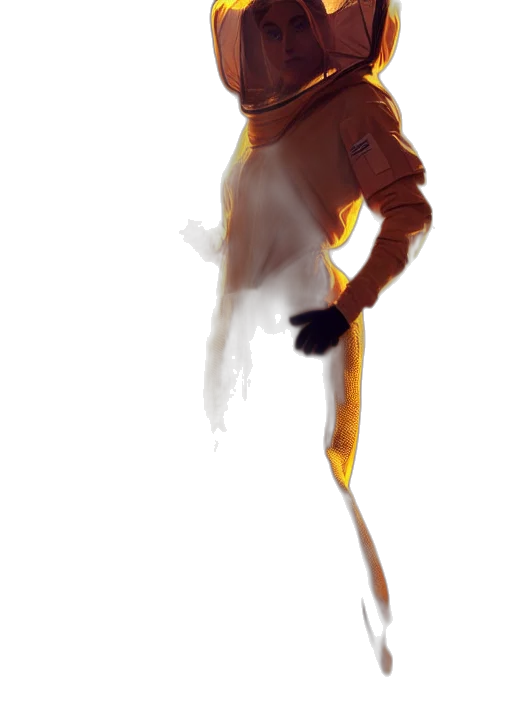 creature, staff, jacket, animal transparent PNG cut-out