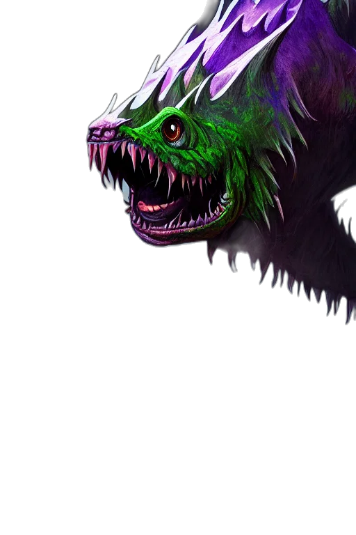 creature, dragon, animal, mask, concept art, fantasy art, pixel art, photorealistic transparent PNG cut-out