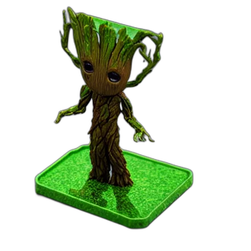 tree, creature, staff, 3d render transparent PNG cut-out