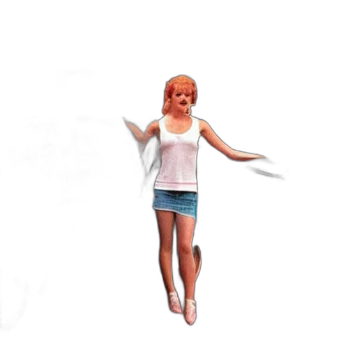 staff, creature, dress, 3d render transparent PNG cut-out
